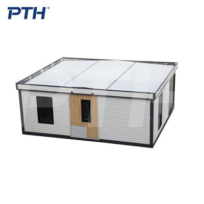 China Modern 43sqm Pth Prefab Luxury Portable Modular Prefab Steel Structure Living Housing Stackable Design Container House for sale