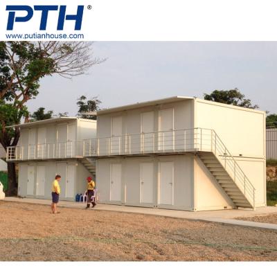 China Modern Two Storey Steel Stairs Balcony Prefab Container House Container Homes for sale