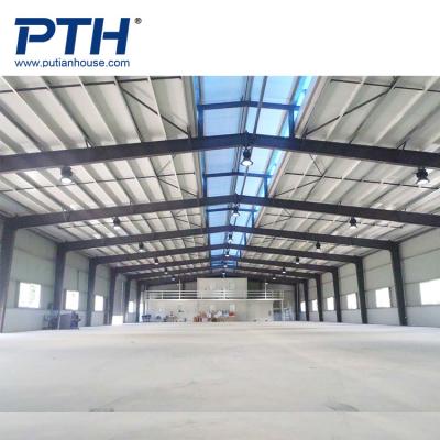 China Steel Workshop Large Span Prefab Homes House Steel Frame Structure Workshop Building for sale