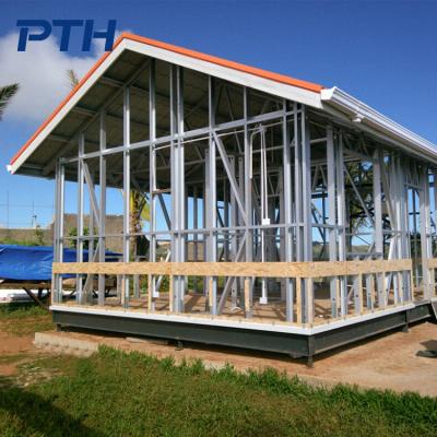 China Good Quality Design Light Gauge Steel Frame House Modern Fast Freestanding Service Prefab House for sale