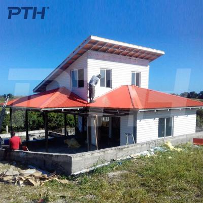 China New Zealand modern prefab light gauge steel luxury villa steel house for sale for sale