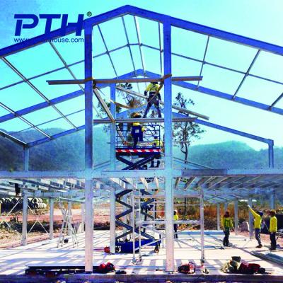 China 2021 Double C Prefab Homes Modern Light Weight Steel Structure Prefab Housing Construction for sale