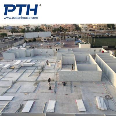 China Modern Sandwich Panel Prefab House For Military Hospital In Kingdom Of Bahrain for sale