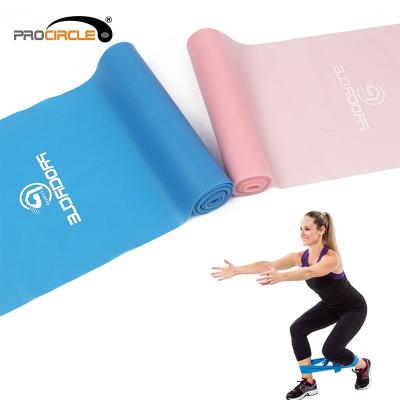 China 100% Natural Rubber Fitness Training Power Loop Stretch Gym Bands Exercises for sale