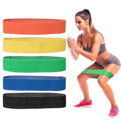 China Cotton Hip Circle Resistance Loop Band High Quality Training Elastic Fabric for sale