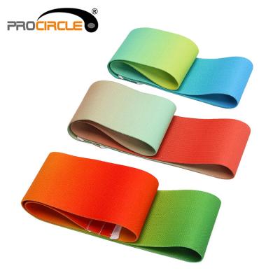 China Latex Polyester Fitness Hip Resistance Band Fabric Elastic Band for sale