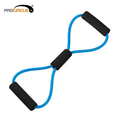 China Gym or Home Shape 8 Resistance Tube Band for Leg Training for sale