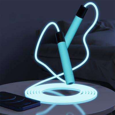 China High Quality Silicone Handles Fast Speed ​​Jump Rope LED Light Up Glowing Jump Rope for sale