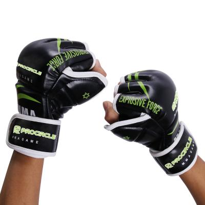 China Gym Training High Quality Professional Half Finger Boxing Gloves For Training And Adults for sale