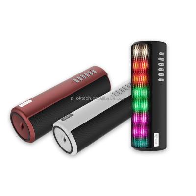 China 2021 New Arrivals LED Flashing Light Wireless Mini BT Speaker Smart Bar Microphone Sound Speaker Led Portable Car Speaker Subwoofer Audio Blue for sale