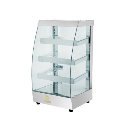 China High Efficiency Commercial Hot Sale Insulation Display Cabinet Foods Warmer Food Display Showcase for sale