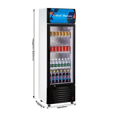 China High Efficiency Commercial Vertical Beverage Showcase With Light Box Freezer Equipment Display Cabinet for sale