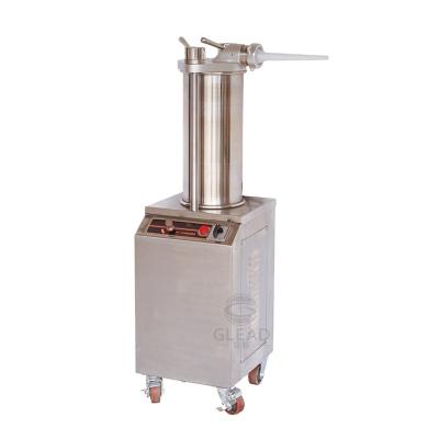 China Commercial Hydraulic Semi-automatic Sausage Filling Machine 280kg/h Meat Processing Sausage Filler for sale