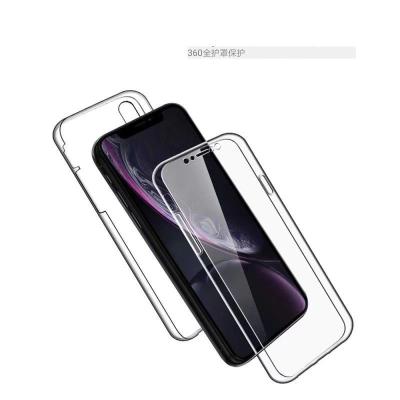 China Hard Plastic Transparent Anti-fall 360 Inclusive TPU Back Full Cover PC Back Case Protector 2 in 1 for Huawei P40 pro for sale