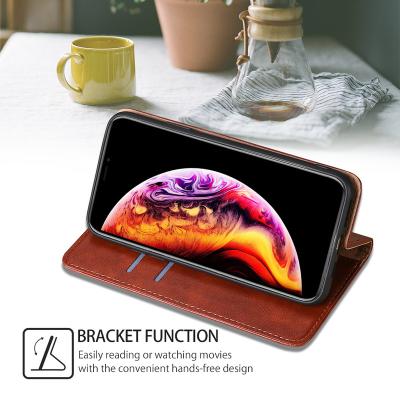 China High Quality Flip Leather Sheath Full Cover Anti-drop Magnetic Shockproof Protective Phone Case For Samsung A6 PLUS A60 A6S for sale