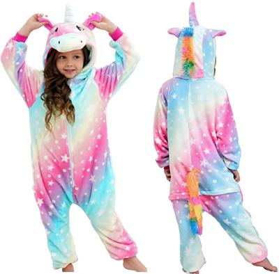 China Unisex Kids QUICK DRY Unicorn Pajamas Halloween Kids Costume for sale