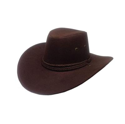 China breathable & Custom Made Cheap Outdoor Hat Multiple Colors Western Style Fur Felt Cowboy Hats for sale