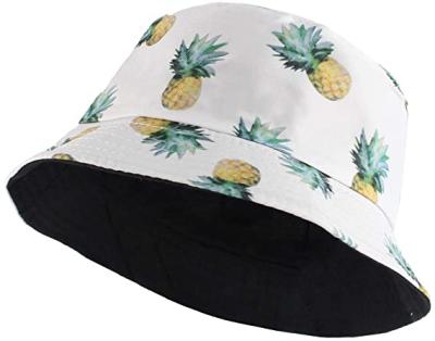 China Striped Unisex Printing Bucket Hat Fisherman Hats For Beach Sun Foldable Hats for sale