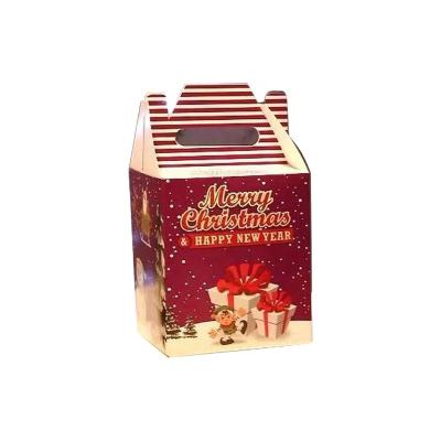 China Recycled Materials Wholesale Christmas Candy Gift Christmas Eve Box For White Cardboard Custom Printed Paper Packaging for sale