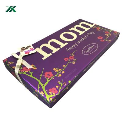 China New Design Cheapest Custom Golden Divider Chocolate Food Packaging Boxes Recyclable for sale