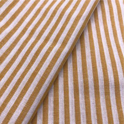 China Anti-Static Yarn Dyed Fabric 100% Cotton Spring Summer Garment Striped Fabric For Dresses And Shirts for sale