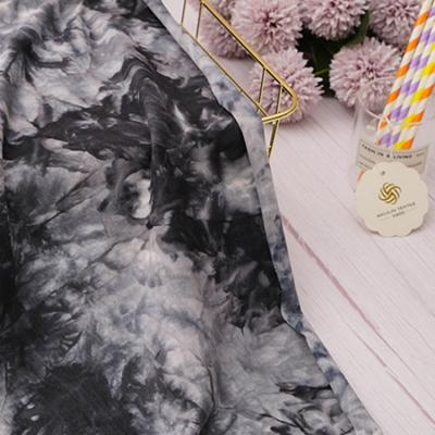 China Wholesale Process Anti-Static Textile Soft 40s Camouflage Fabric 100% Cotton Knit Fabric Tie Dye for sale