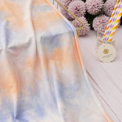 China New Design Pattern Anti-static Super Soft Custom Print Fabric Tear-Resistant Wholesale Tie Dye Fabrics for sale