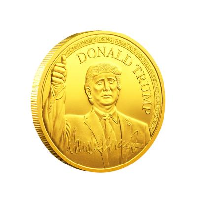 China 3D USA Metal Gold/Silver Plated Forty-Fifth President Donald Trump Coin for sale