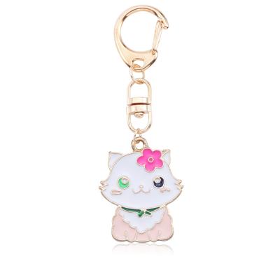 China Global Hot Selling Good Quality Manufacturers Fox Key Chain Cute Cartoon Cat Keychains for sale