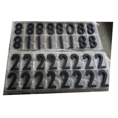 China Modern Black CNC Metal Alphabets 50MM Premium Door Numbers 100MM for sale