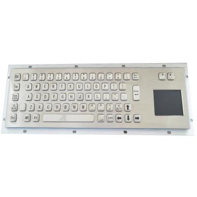 China Backlit Metal Parking Lot Stainless Steel Metal Keyboard With Touchpad for sale