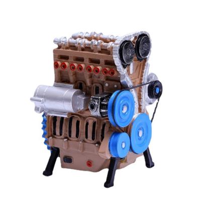 China Minimalist Model Toy Kit Creative Resin Ornaments Car Engine Kit Model Mini DIY Engine Table Opens Decoration For Car Enthusiast for sale