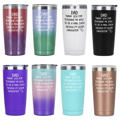 China 20oz Business Father's Day Vacuum Stainless Steel Water Mug Insulated Tumblers Gift Customized Drop Shopping for sale