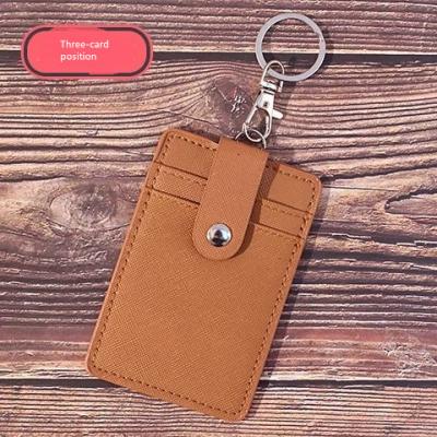 China Fashion ID Waterproof Leather ID Badge Holder with Zipper Pouch Holder Clear Use ID Photocard Sleeves Photo Card Holder PVC for sale