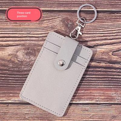 China Fashion newcomer name id card holder leather IC public transport hardcover set for girls id card sleeves for sale