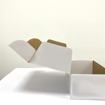 China Newest Customized Recyclable White Rectangle Cardboard Packaging Design Mailing Box Eco Friendly Shoe Box for sale