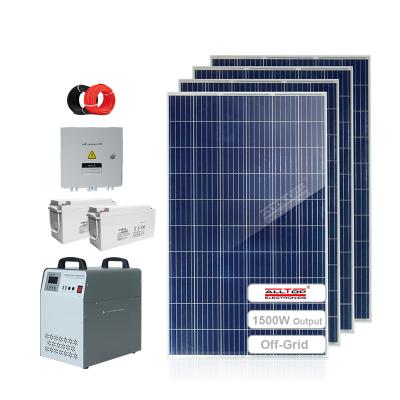 China Solar Power System Home 1500w Solar System Inverter 1KW Portable Complete Home Off Grid Solar Power System for sale