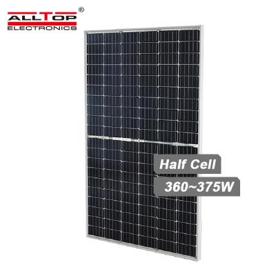 China Moregosolar Bipv Home Commercial Solar Panel 360w 365w 370w 375w Double Transparent Glass Bifacial Plate For Agricultural Greenhouse for sale