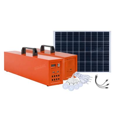 China Home Mobile Home Mobile Charging 4 Light Kits Solar Panel System 180w Solar Led Solar System For Africa for sale