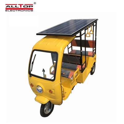 China High Quality 60v 1300w Battery Six Passenger City Electric Car Electric Solar Tricycles for sale