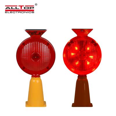 China Hot Selling PC+ABS Alltop Led Road Traffic Signal Security Solar Strobe Warning Light for sale