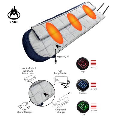 China Graphene Heater Customize Water Proof Graphene Heater USB Heated Warm Sleeping Bag Washable Thermal For Outdoor Winter Camping for sale