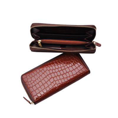 China Fashion Design Women Wallet Women Purse Waterproof Hot Selling Zipper Long Around Wallets PU Wallet for sale