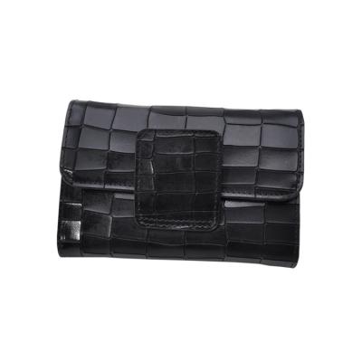 China Designer 3 Folds Waterproof Western Fashionable Clutch Leather Wallets Small Wallets For Women for sale