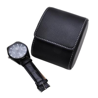 China Fashion design split leather box for luxury watch leather watch box for men for sale