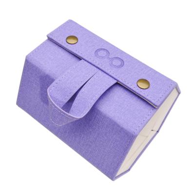 China Sunglasses Case Fashion PU Sunglasses Storage Case Leather Sunglasses Show Holder Cloth PU Sunglasses Box With Velvet Inside for sale