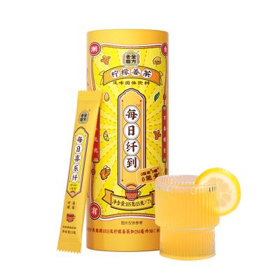 China Instant Drink Honey Ginger Tea Granules Lemon Ginger Instant Tea Powder Tea for sale