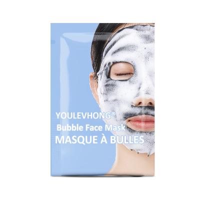 China Bubble Face Mask Sheet Deep Cleansing Moisturizing Anti Aging 25g Foam Texture ISO GMP Certified for sale