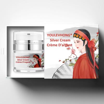 Chine Crème faciale argentée légère pour tous les types de peau, sans parfum, sans parabène à vendre