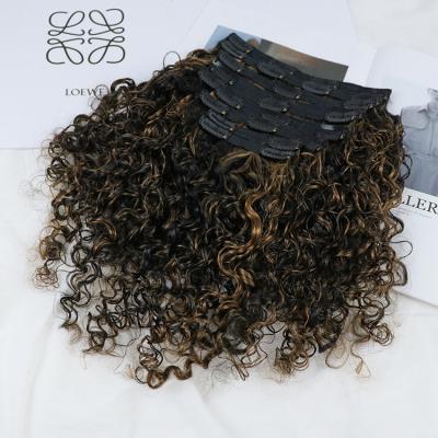 China Long Lasting Human Hair Extensions With 150% Density Deep Wave Curly Bob  Pu Clip In Hair Seamless Wigs for sale